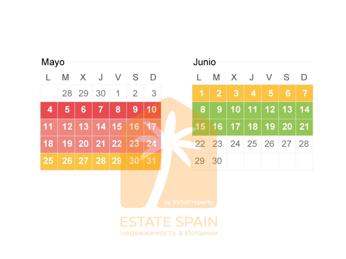 календарь выхода с карантина в Испании