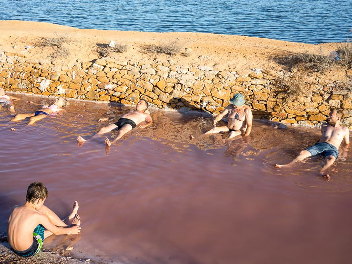 Фламинго заповедника Salinas y Arenales de San Pedro del Pinatar